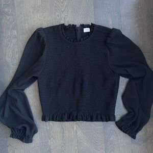 Wilfred Black Tempest Blouse Size Medium